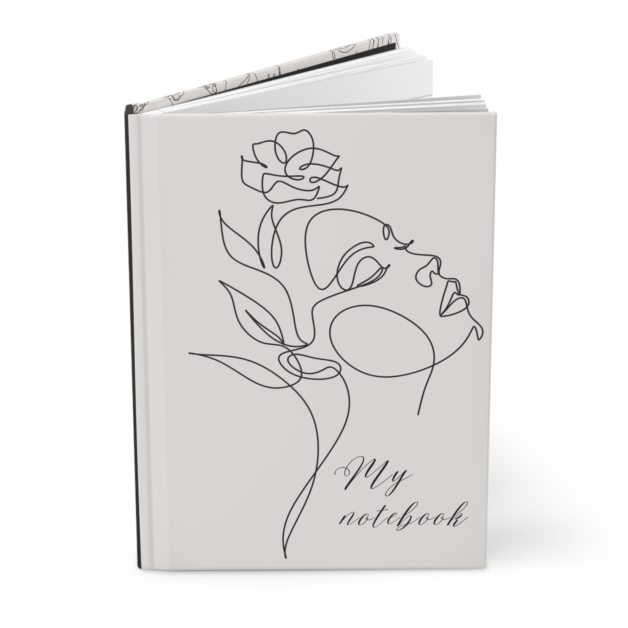 Elegant Hardcover Journal - Daily Notebook 2025 with Abstract Design