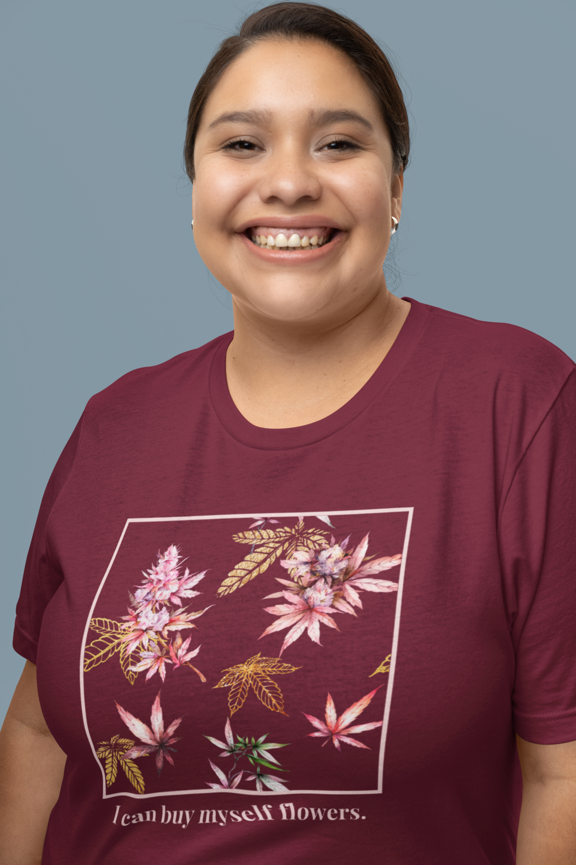 "I Can Buy Myself Flowers" Cannabis-Themed Unisex T-Shirt