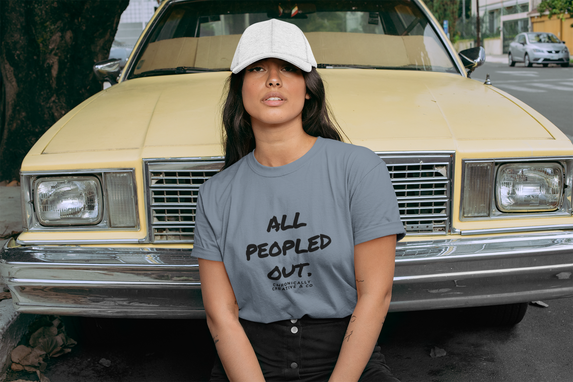 All Peopled Out T-Shirt – For the Socially Drained by Chronically Creative & Co.