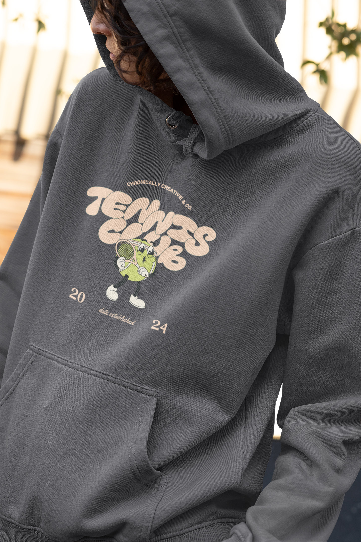 "Serve Up Style" Tennis Club Hoodie by Chronically Creative & Co. – 2024 Edition