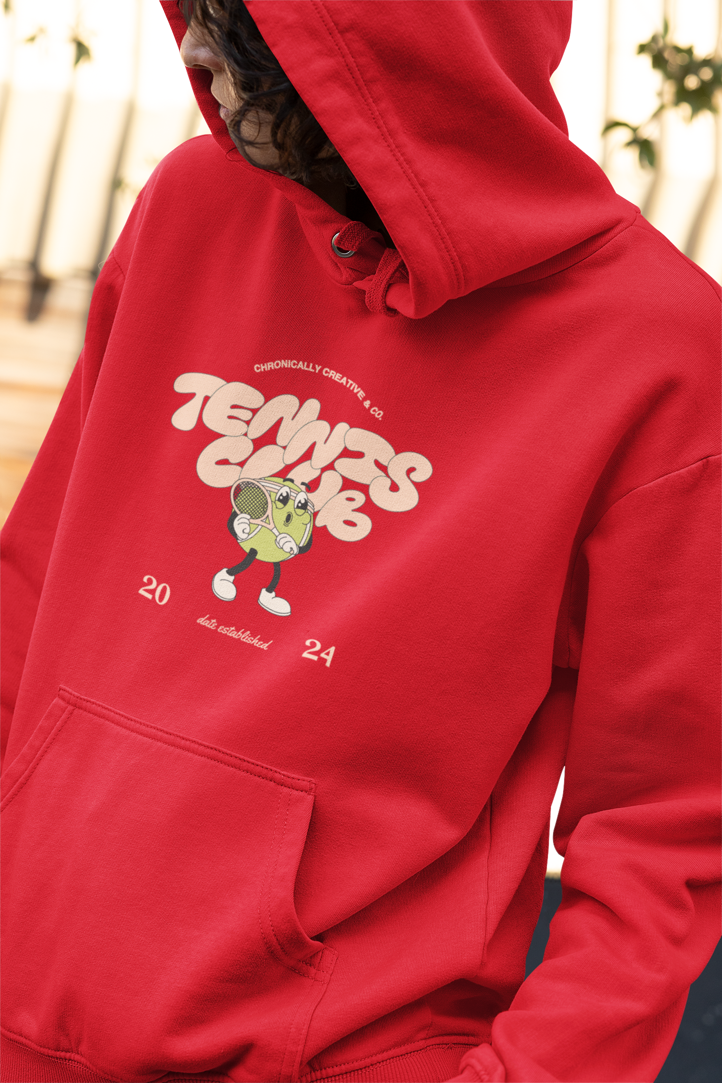 "Serve Up Style" Tennis Club Hoodie by Chronically Creative & Co. – 2024 Edition