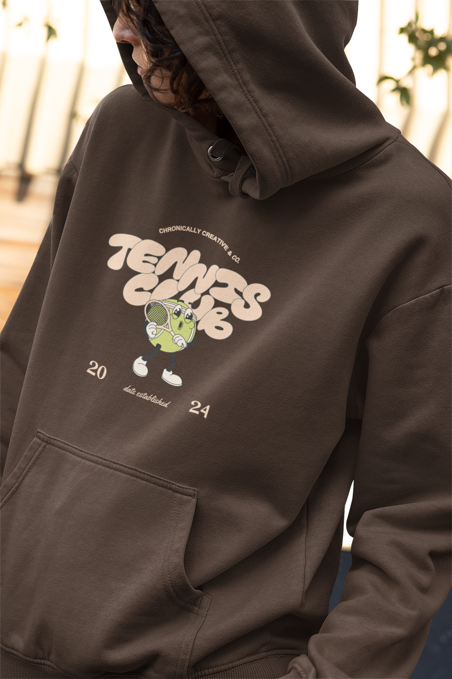 "Serve Up Style" Tennis Club Hoodie by Chronically Creative & Co. – 2024 Edition