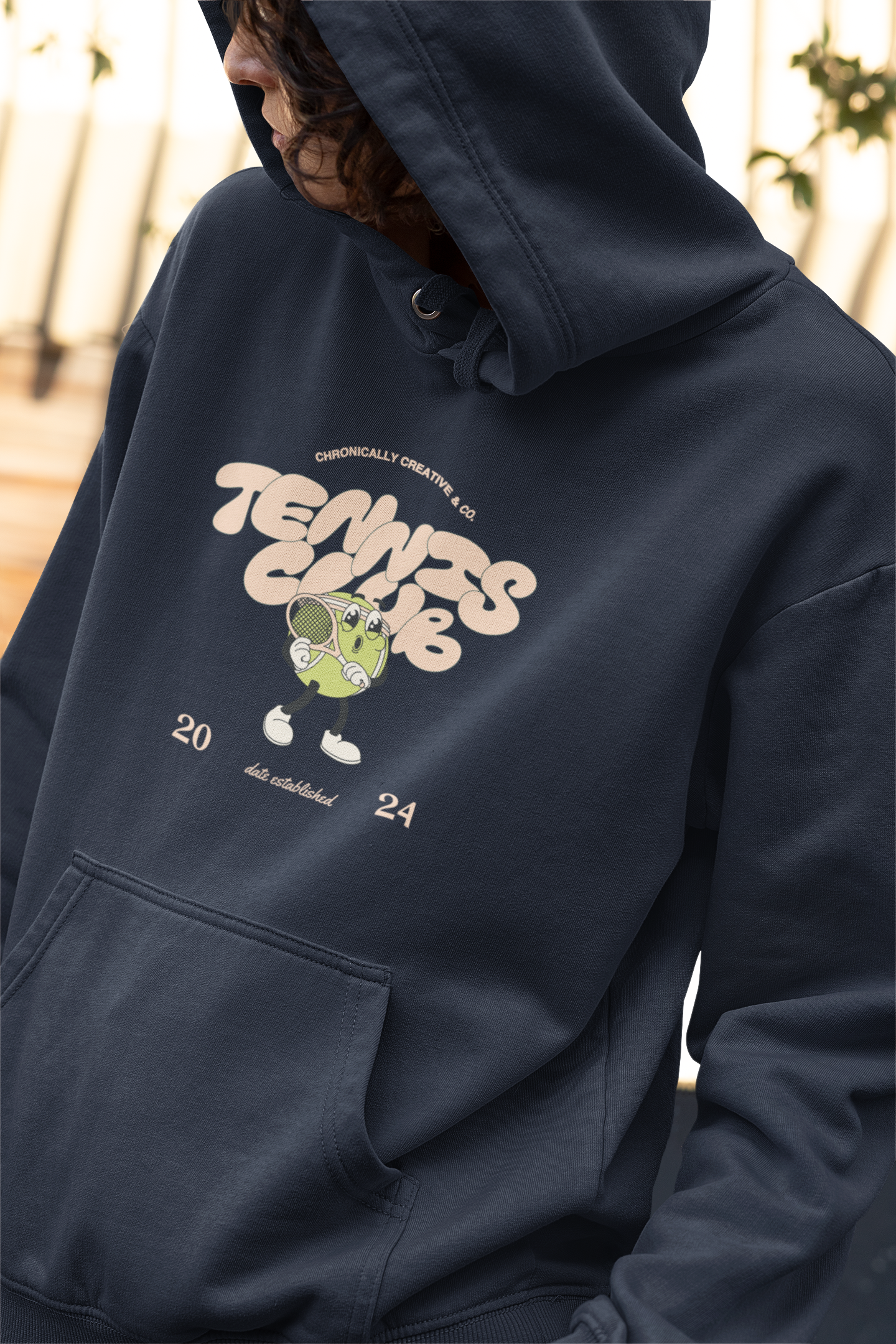 "Serve Up Style" Tennis Club Hoodie by Chronically Creative & Co. – 2024 Edition