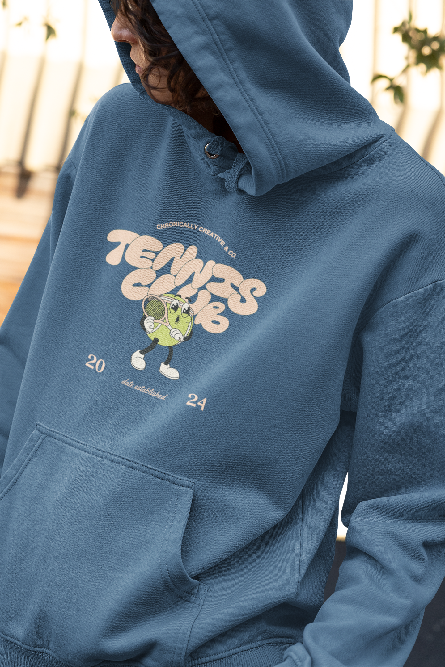 "Serve Up Style" Tennis Club Hoodie by Chronically Creative & Co. – 2024 Edition