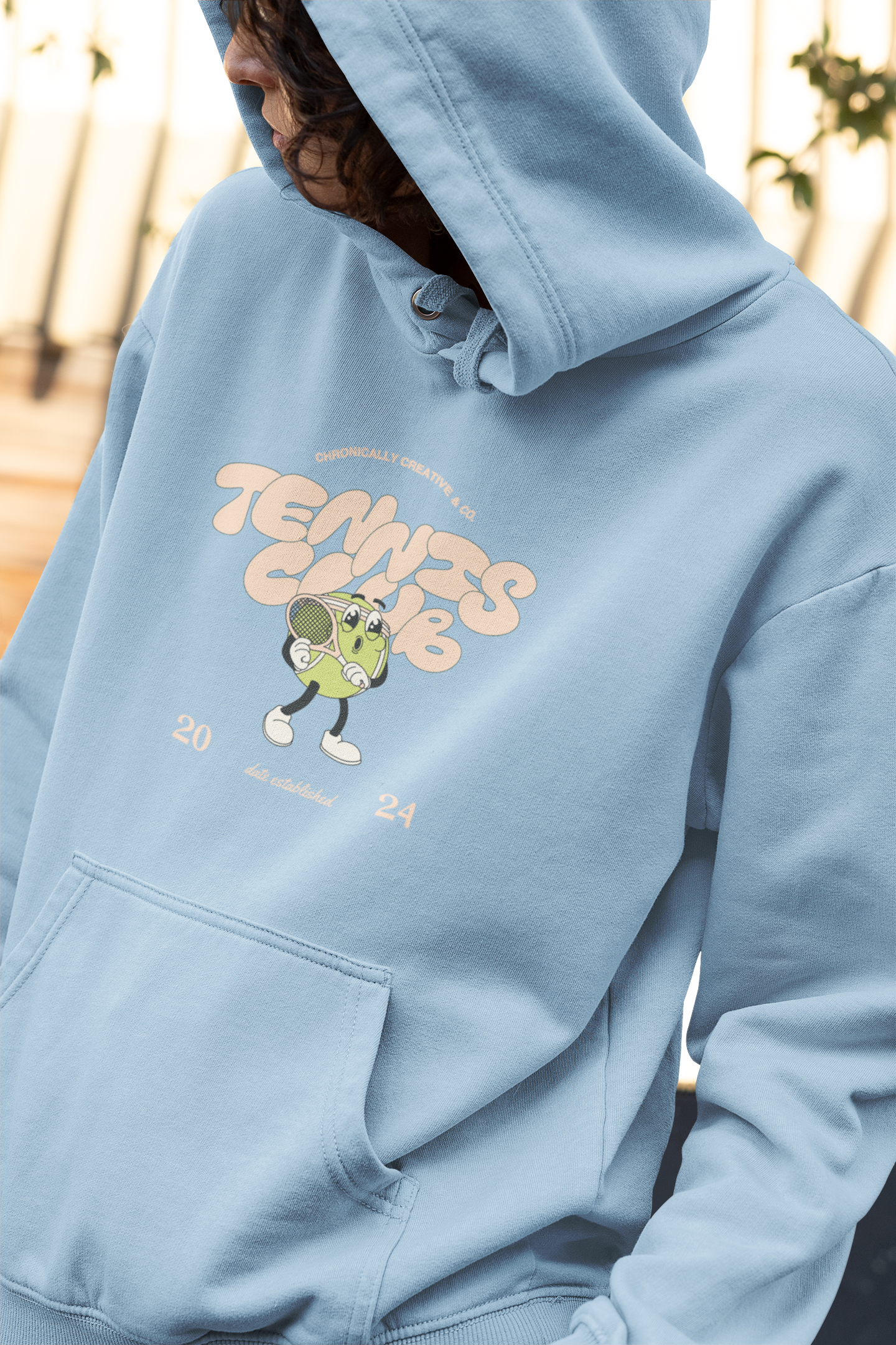 "Serve Up Style" Tennis Club Hoodie by Chronically Creative & Co. – 2024 Edition