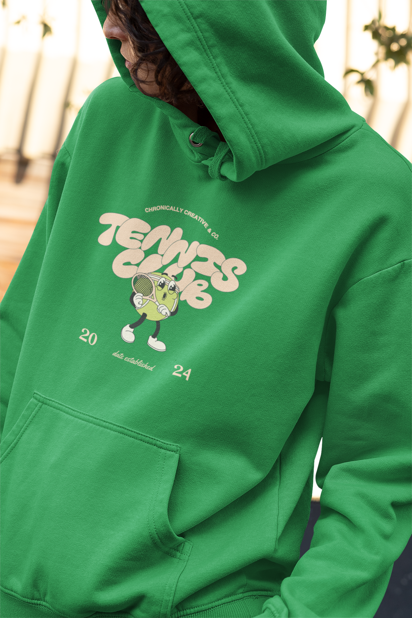 "Serve Up Style" Tennis Club Hoodie by Chronically Creative & Co. – 2024 Edition