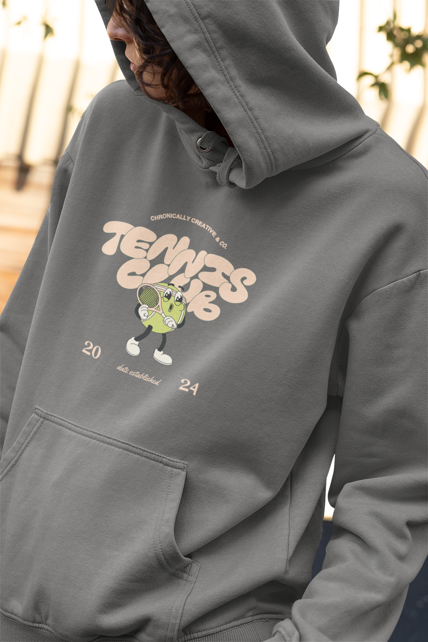 "Serve Up Style" Tennis Club Hoodie by Chronically Creative & Co. – 2024 Edition