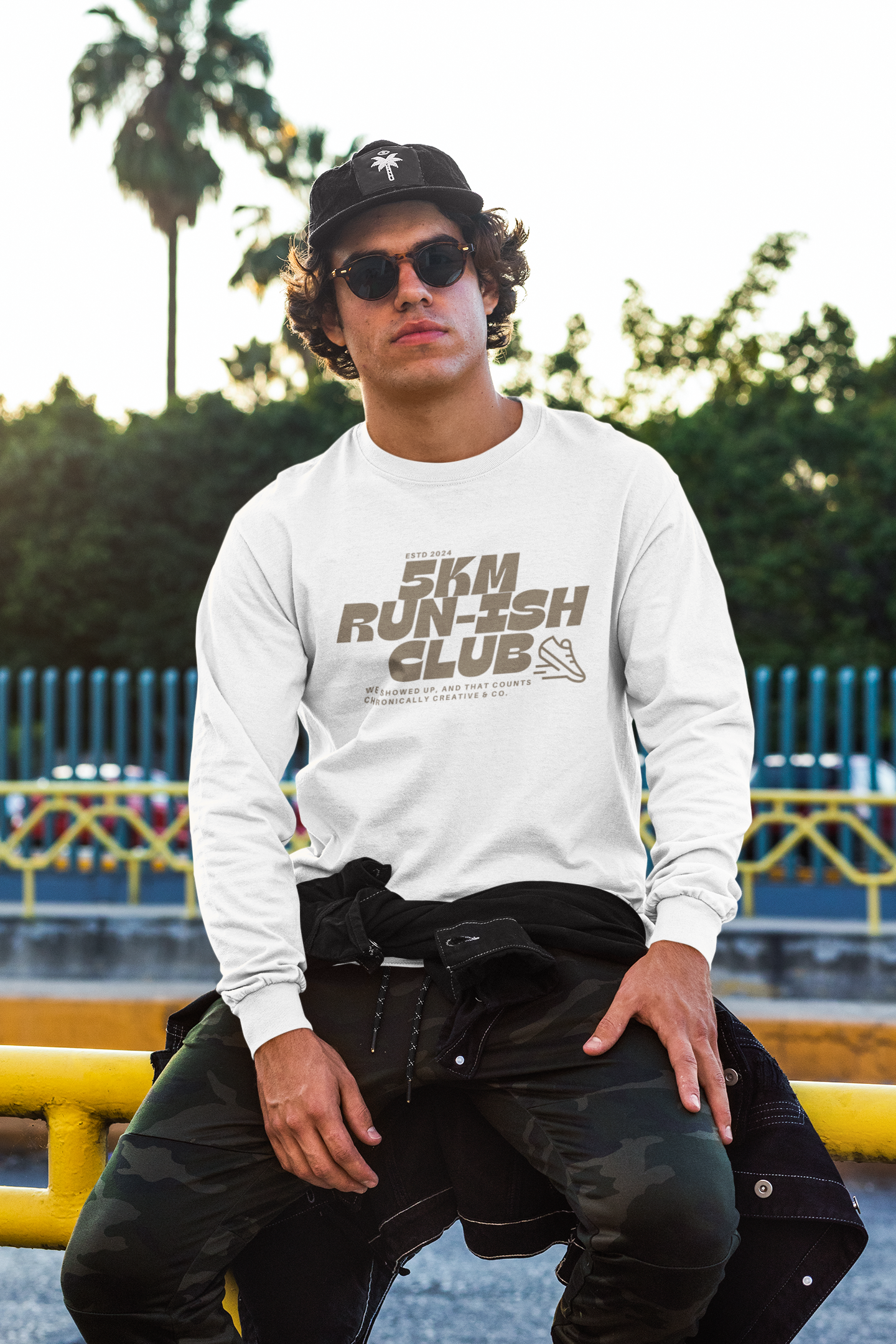 "5K Run-ish Club" Long-Sleeve Tee by Chronically Creative & Co. – For the Almost Athletes