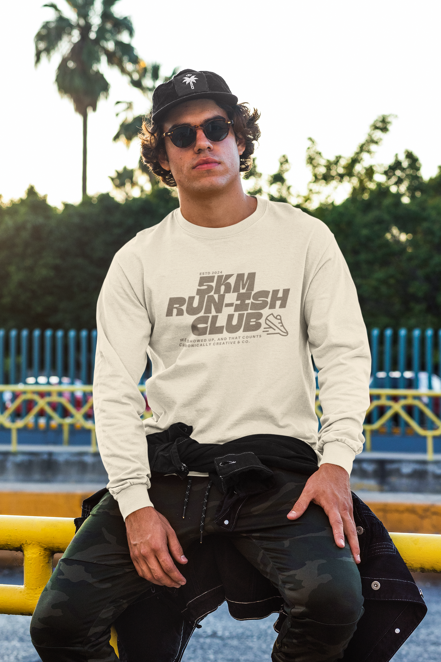 "5K Run-ish Club" Long-Sleeve Tee by Chronically Creative & Co. – For the Almost Athletes