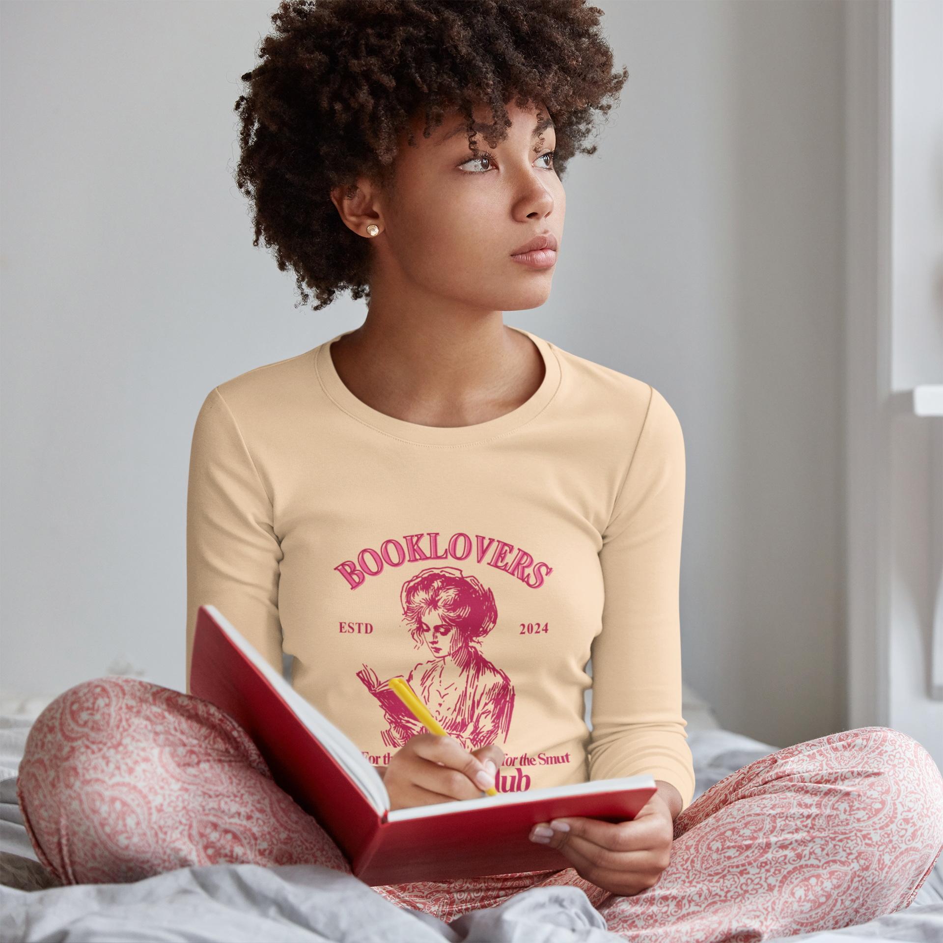 "Booklovers Club" Long Sleeve Tee by Chronically Creative & Co. – For the True Readers