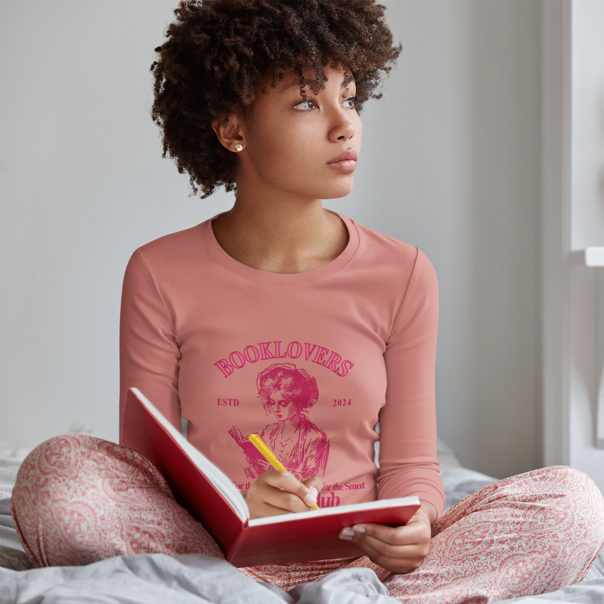 "Booklovers Club" Long Sleeve Tee by Chronically Creative & Co. – For the True Readers