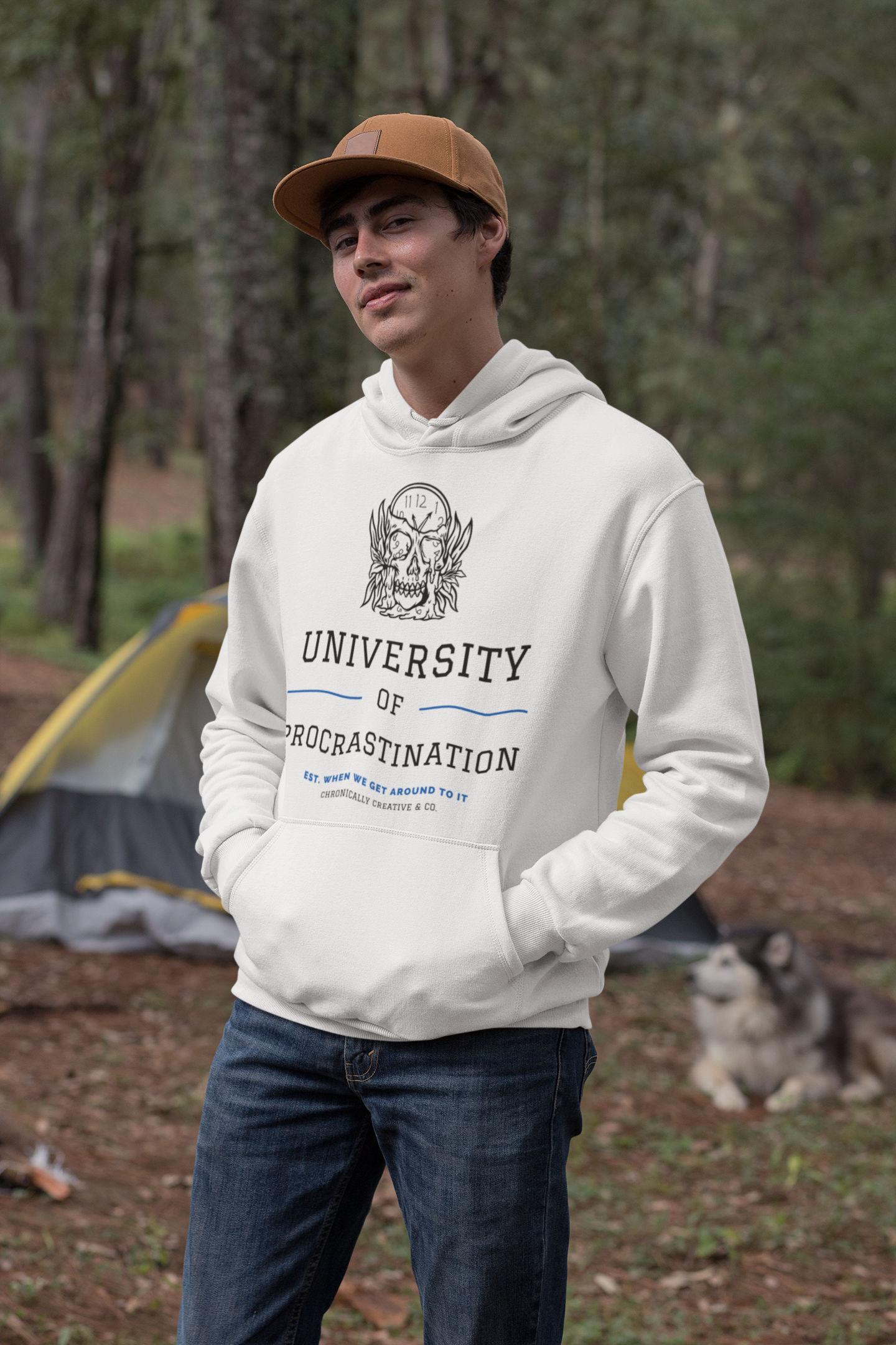 University of Procrastination Sweatshirt – Funny Collegiate-Style Design