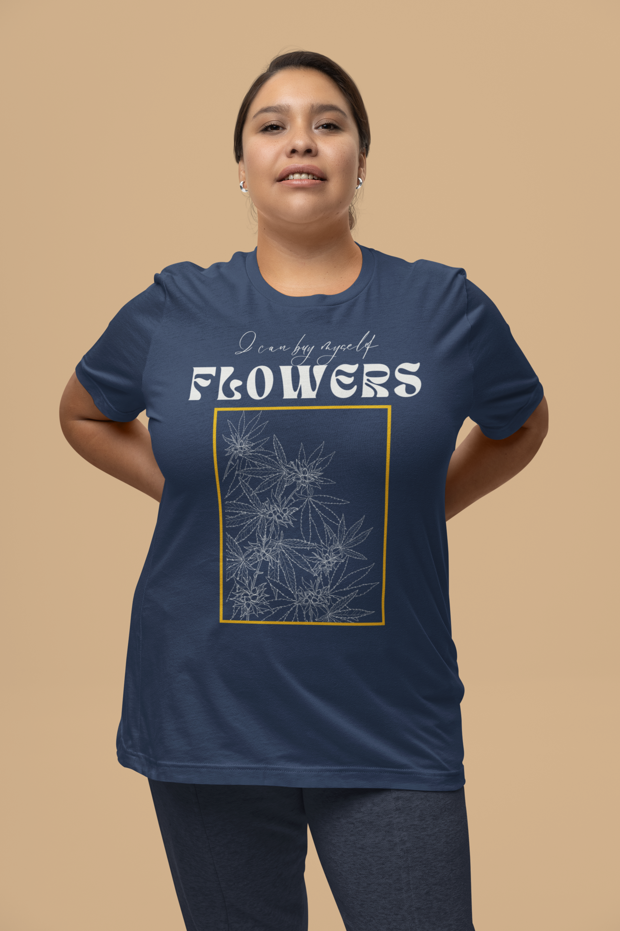 "I Can Buy Myself Flowers" Cannabis-Themed Unisex T-Shirt
