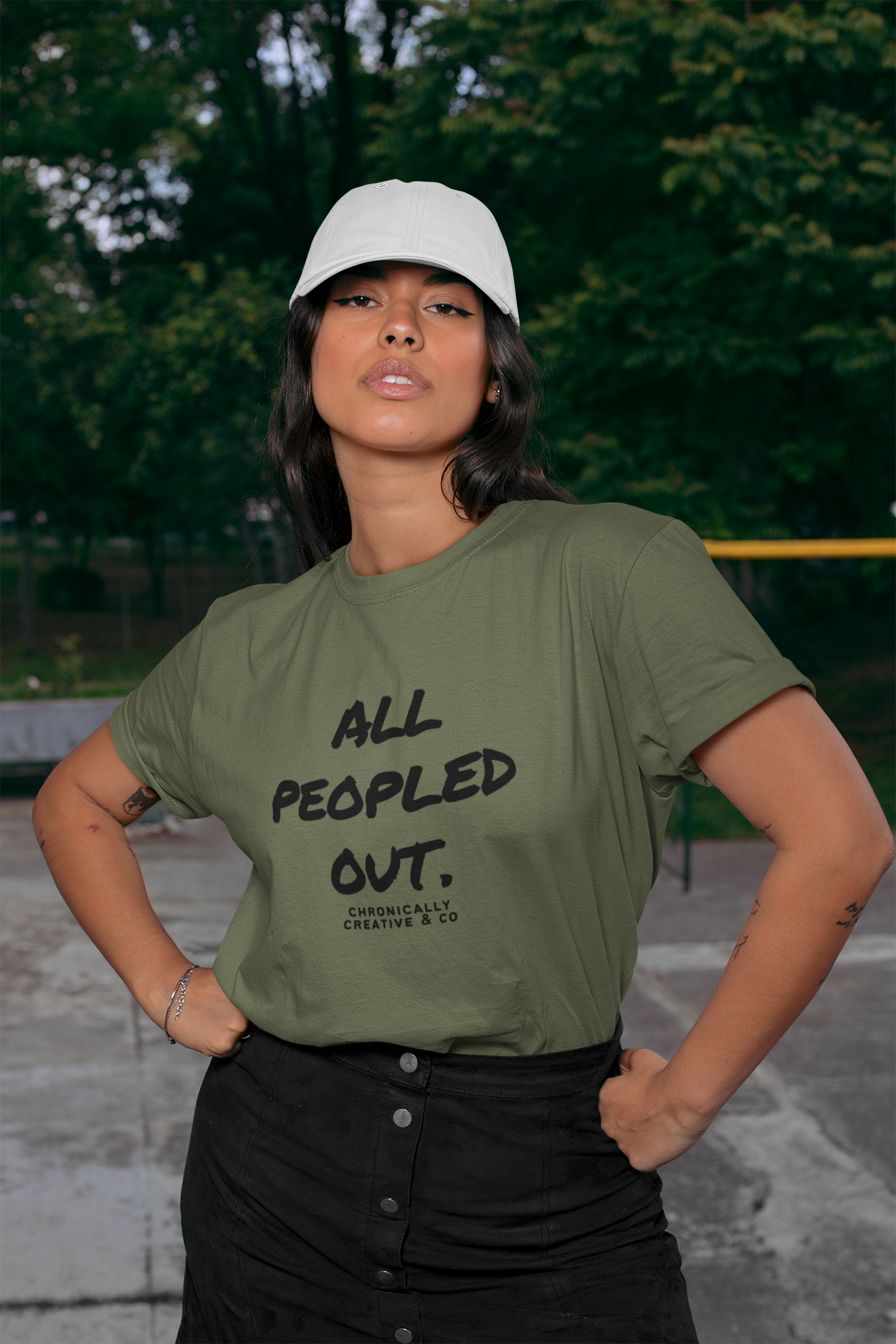 All Peopled Out T-Shirt – For the Socially Drained by Chronically Creative & Co.