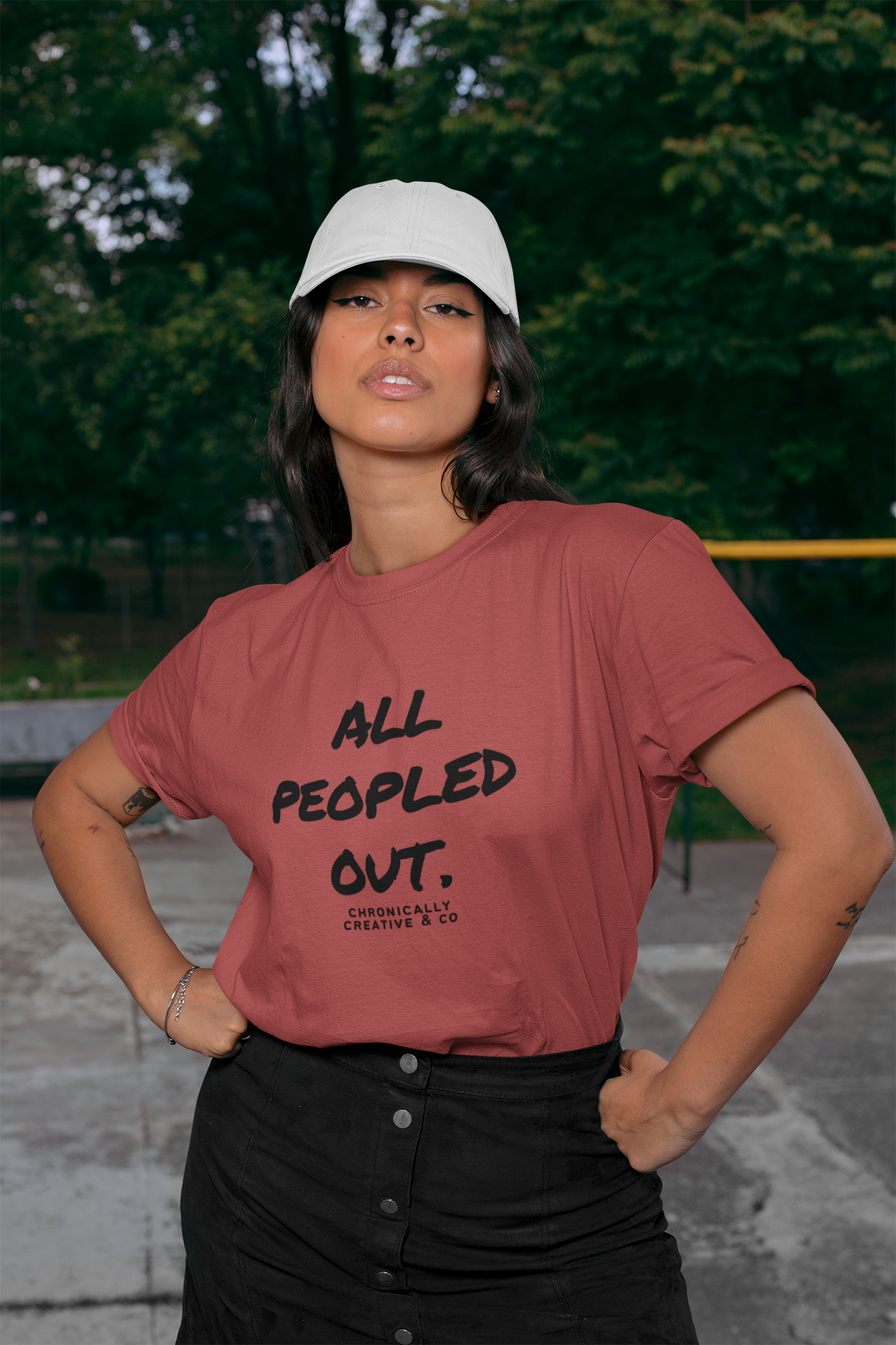 All Peopled Out T-Shirt – For the Socially Drained by Chronically Creative & Co.
