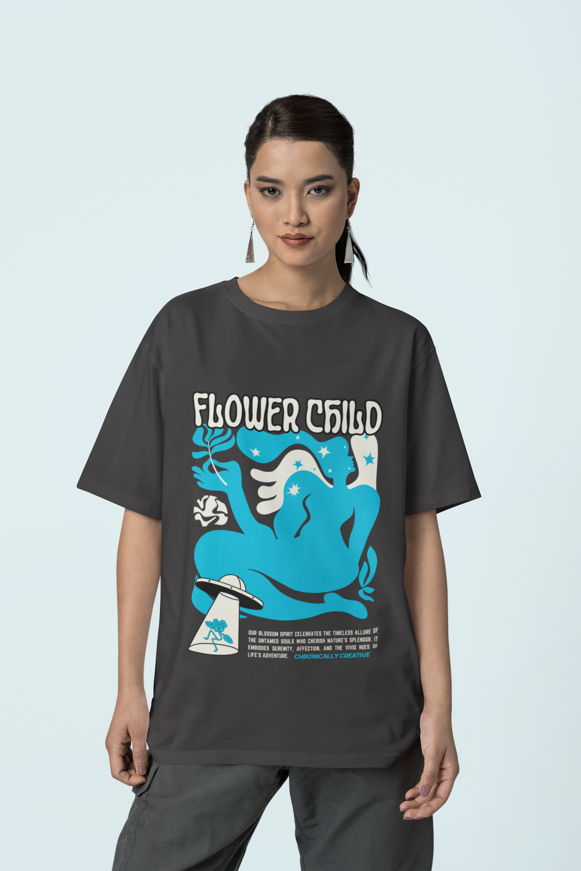 Flower Child Tee | Cannabis Culture T-Shirt | Retro Boho Vibes