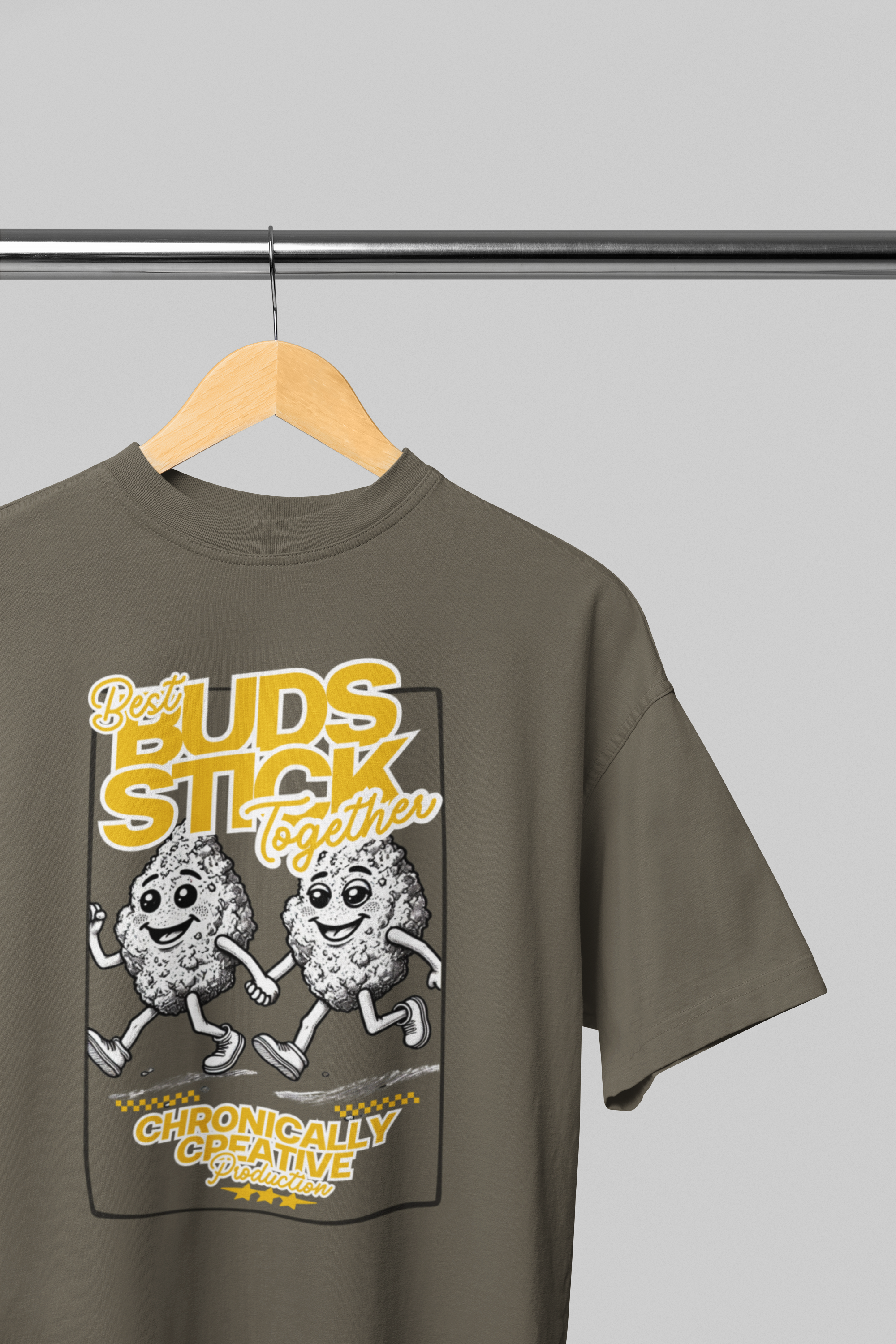 Best Buds Stick Together Tee | Cannabis Friends T-Shirt | Weed Graphic Tee