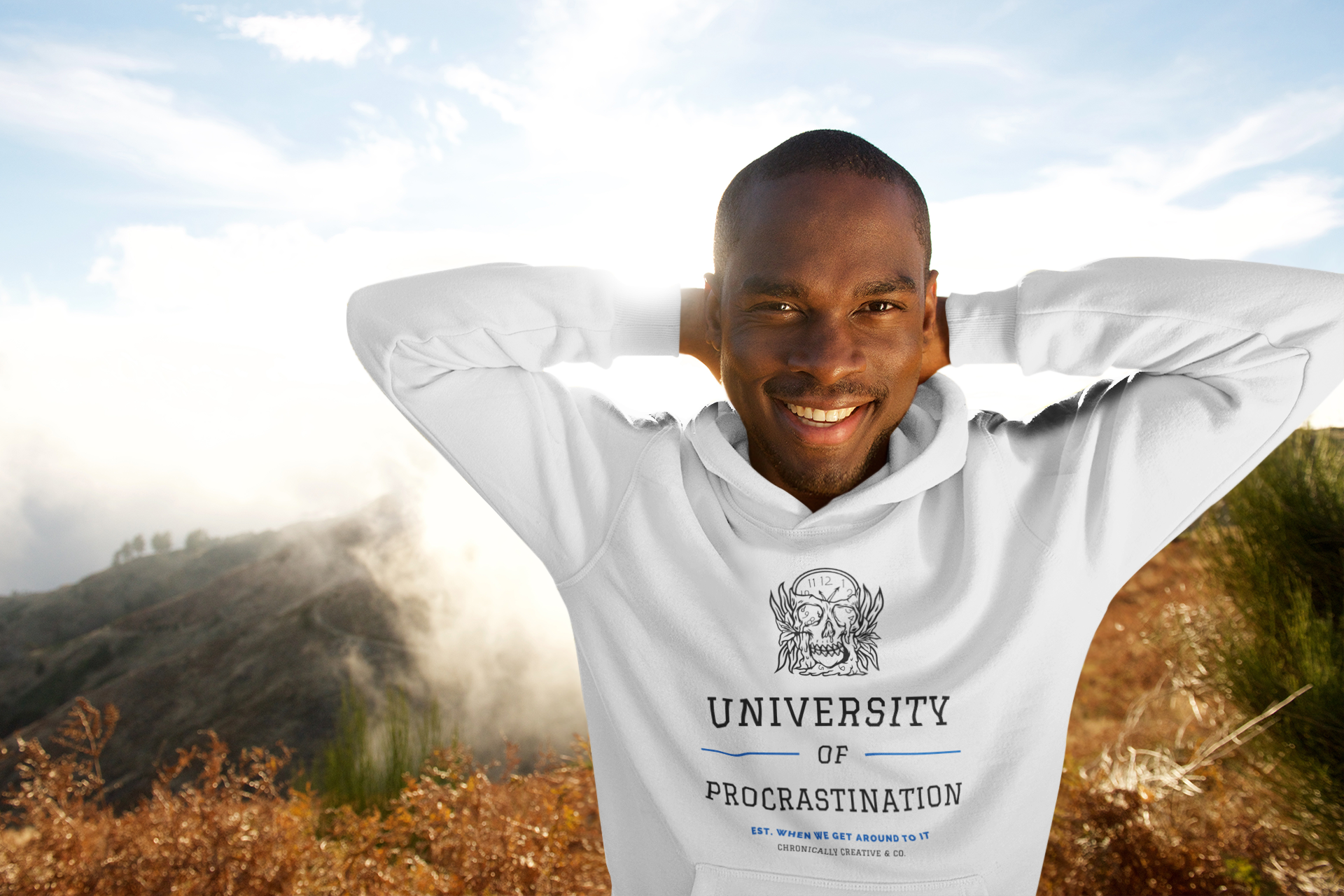 University of Procrastination Sweatshirt – Funny Collegiate-Style Design
