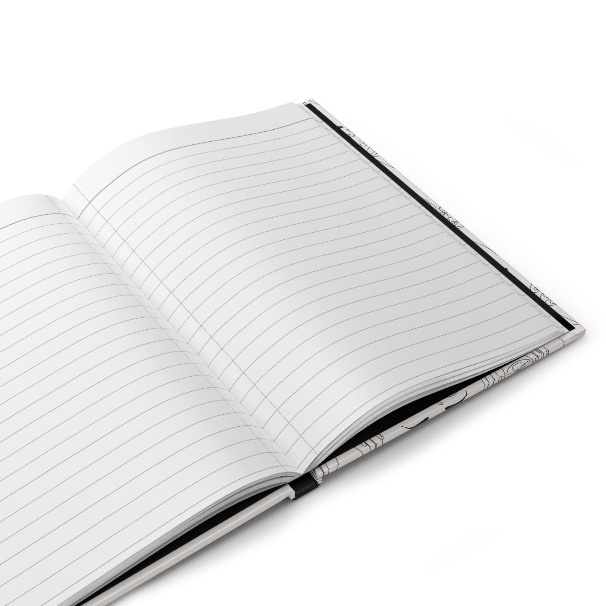 Elegant Hardcover Journal - Daily Notebook 2025 with Abstract Design
