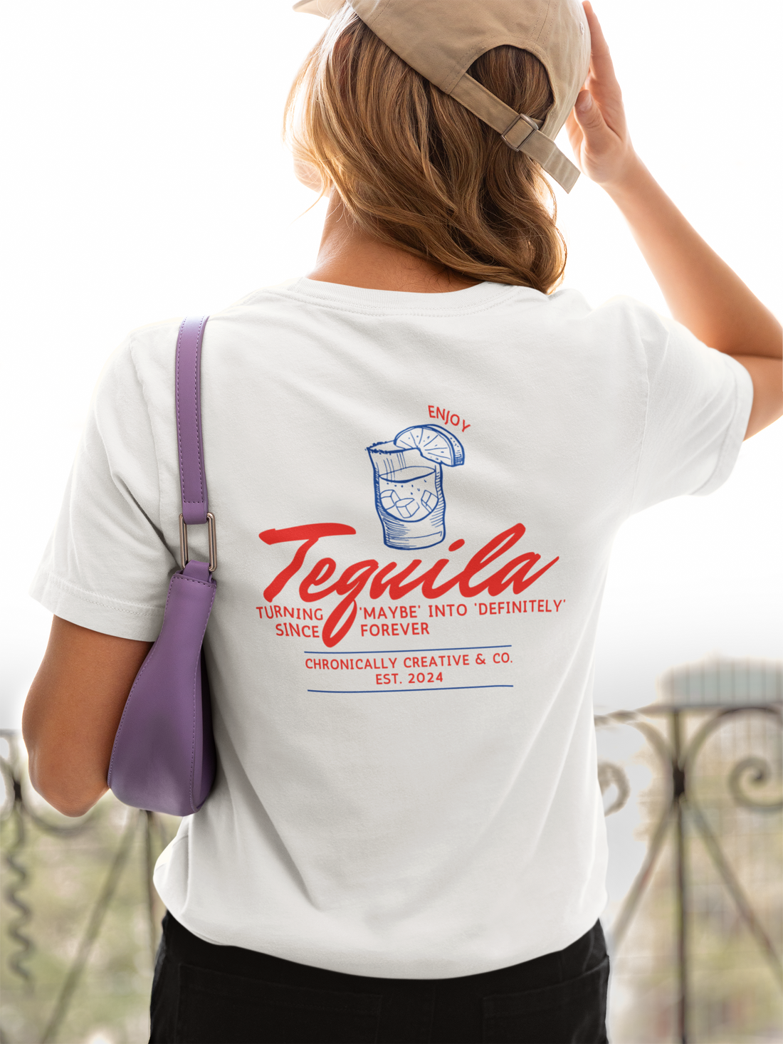 Tequila T-Shirt – Fun Front &amp; Back Design by Chronically Creative &amp; Co.